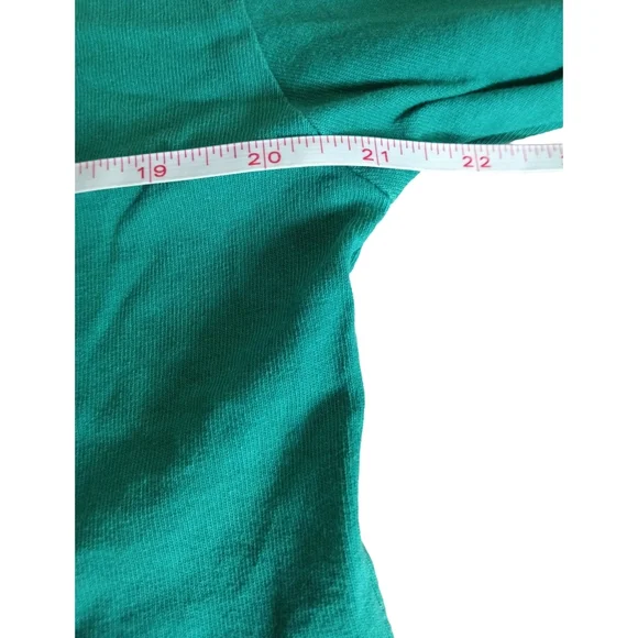 AE Studio Teal and White Short Sleeve Tee Size Medium - Picture 6 of 8